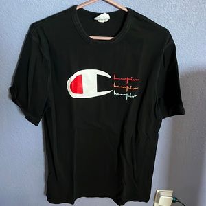 Champion black t shirt